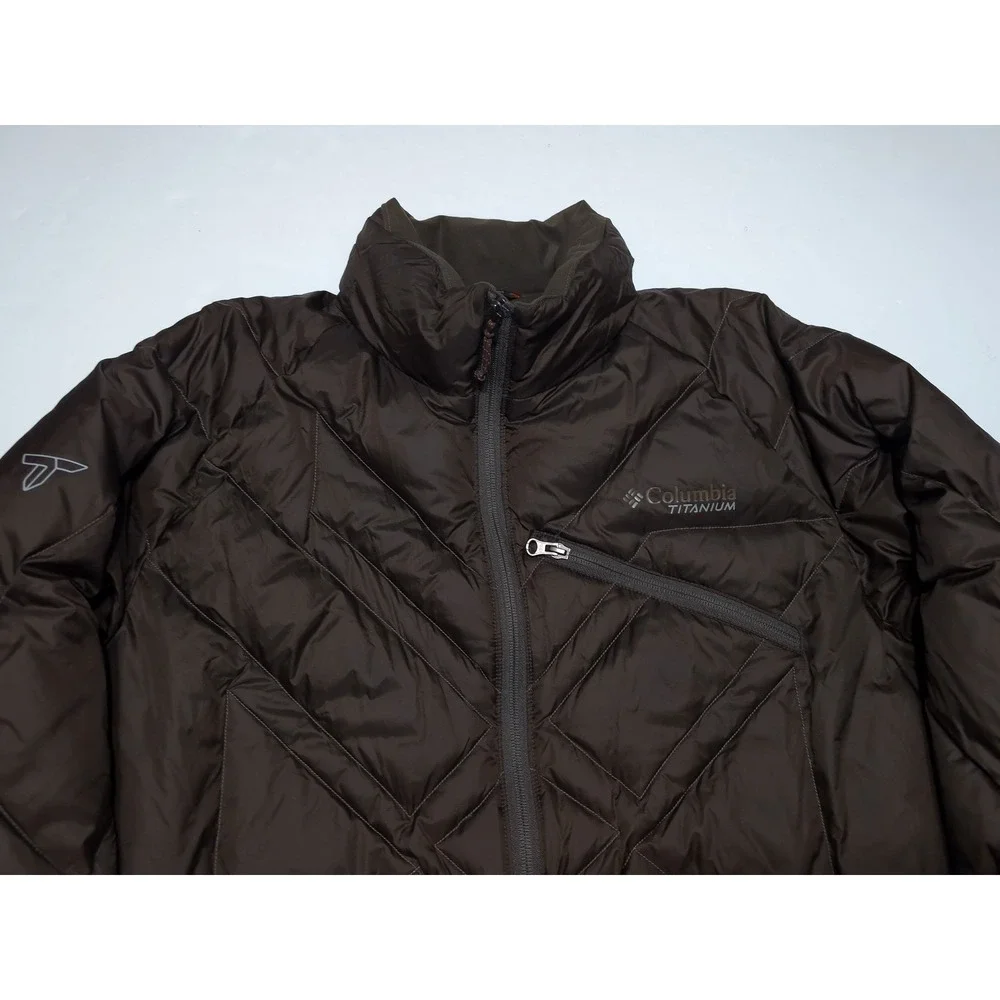 COLUMBIA Titanium First Descent Parka Jacket Ski Snow Down Puffer Interchange XL